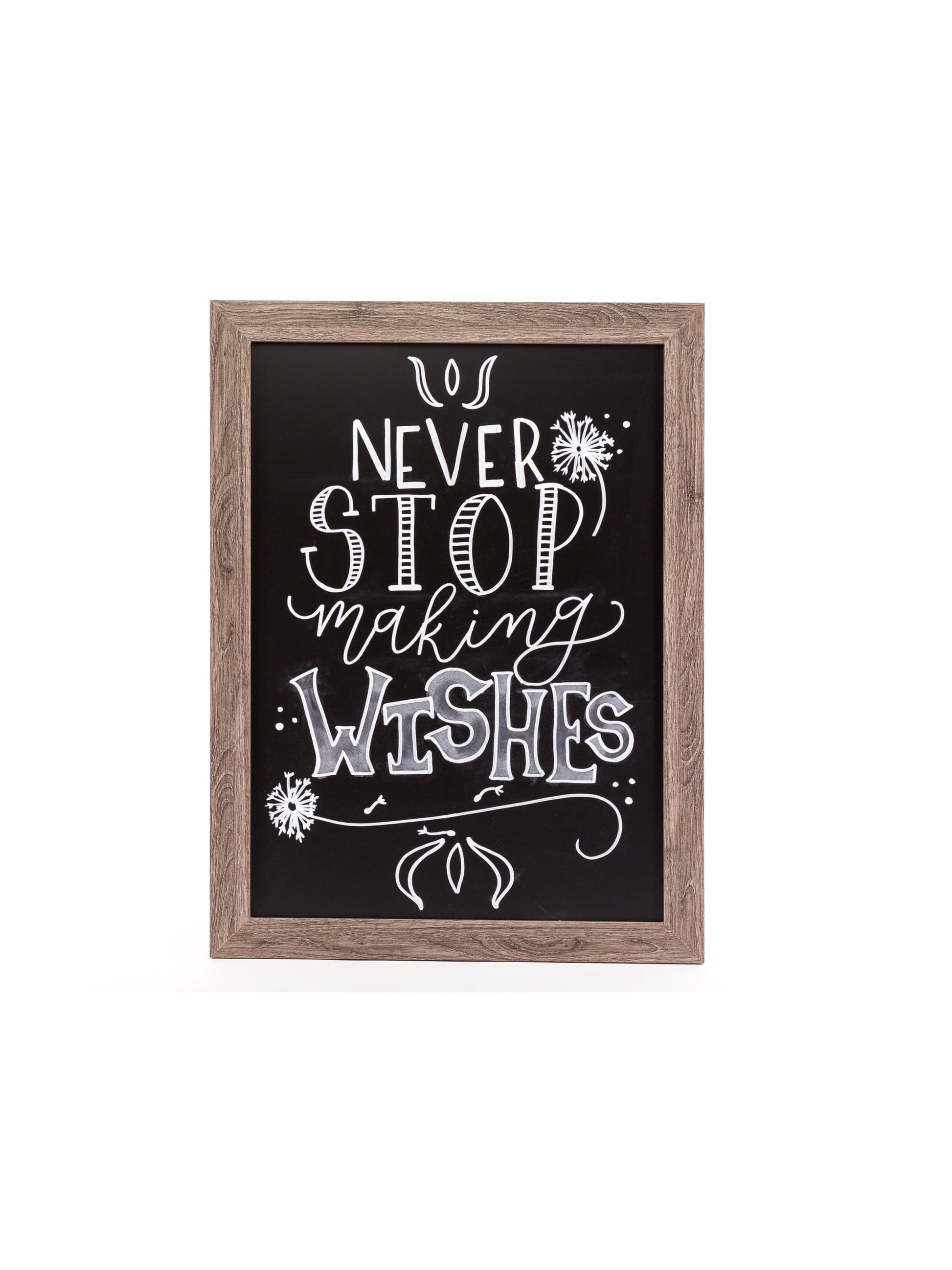 Rustic Frame Magnetic Chalkboard, Brown, Black, 23" x 17", 2 x 1.5, Black, 23" X 17" Size, Set of 1, 843463145501