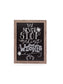 Rustic Frame Magnetic Chalkboard, Brown, Black, 23" x 17", 2 x 1.5, Black, 23" X 17" Size, Set of 1, 843463145501