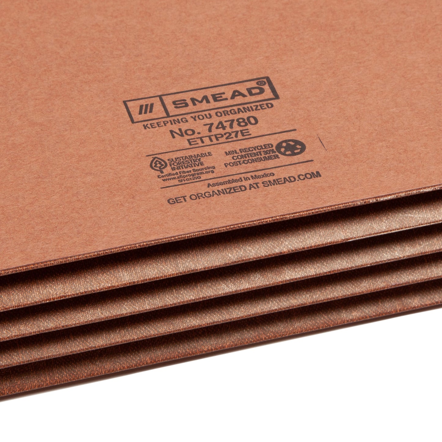 TUFF® Extra-Wide Reinforced End Tab File Pockets, Straight-Cut Tab, 3-1/2 inch Expansion, Redrope Color, Extra Wide Legal Size, Set of 10, 30086486747807