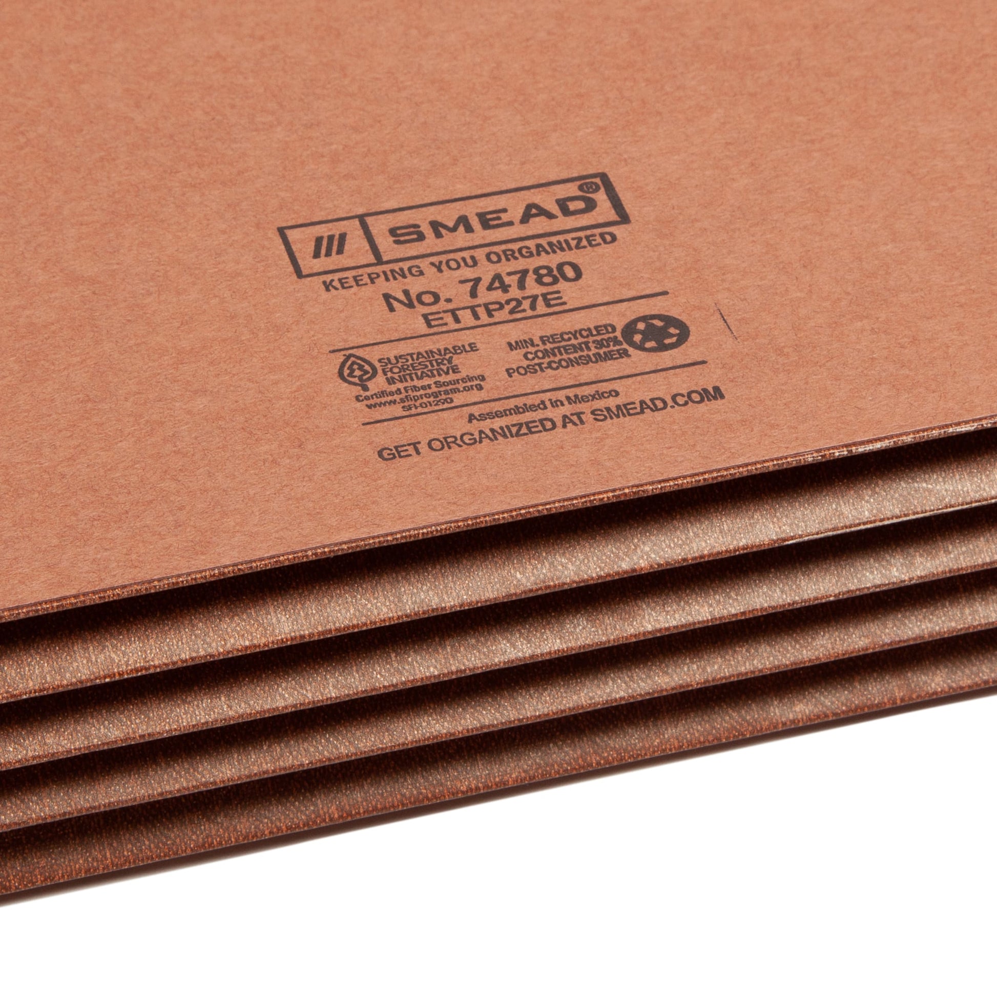 TUFF® Extra-Wide Reinforced End Tab File Pockets, Straight-Cut Tab, 3-1/2 inch Expansion, Redrope Color, Extra Wide Legal Size, Set of 10, 30086486747807