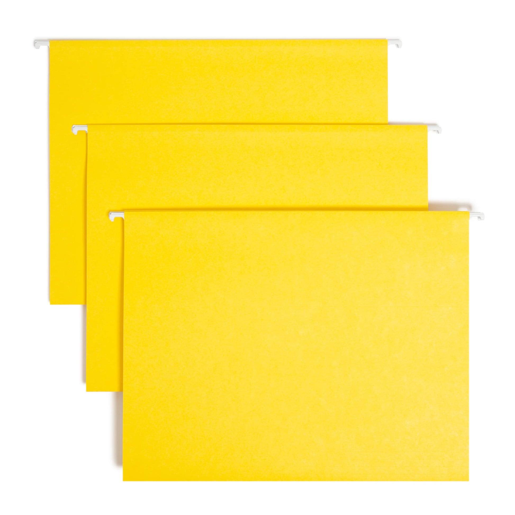 TUFF® Hanging File Folders with Easy Slide® Tabs, Yellow Color, Letter Size, Set of 1, 086486640442