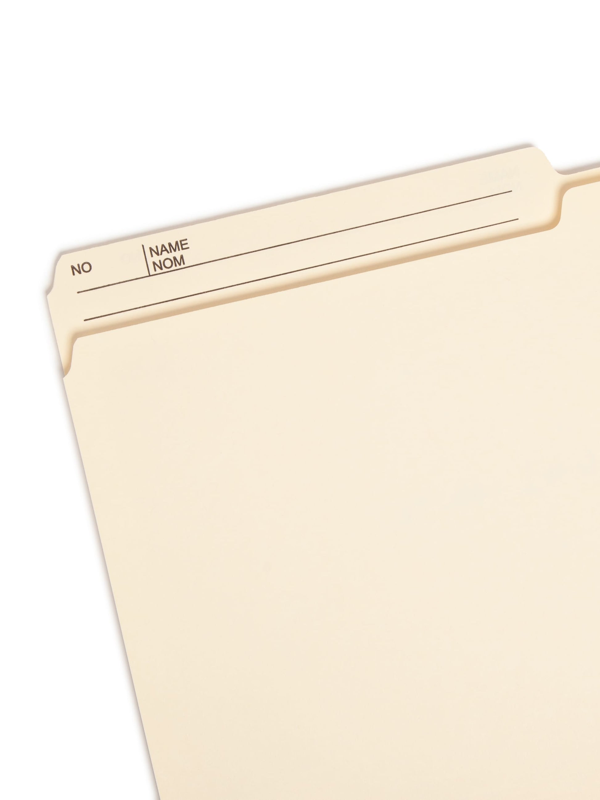 Reversible Printed Tab File Folders, 1/2-Cut Tab, 9 1/2 pt., Manila Color, Legal Size, Set of 100, 086486151450