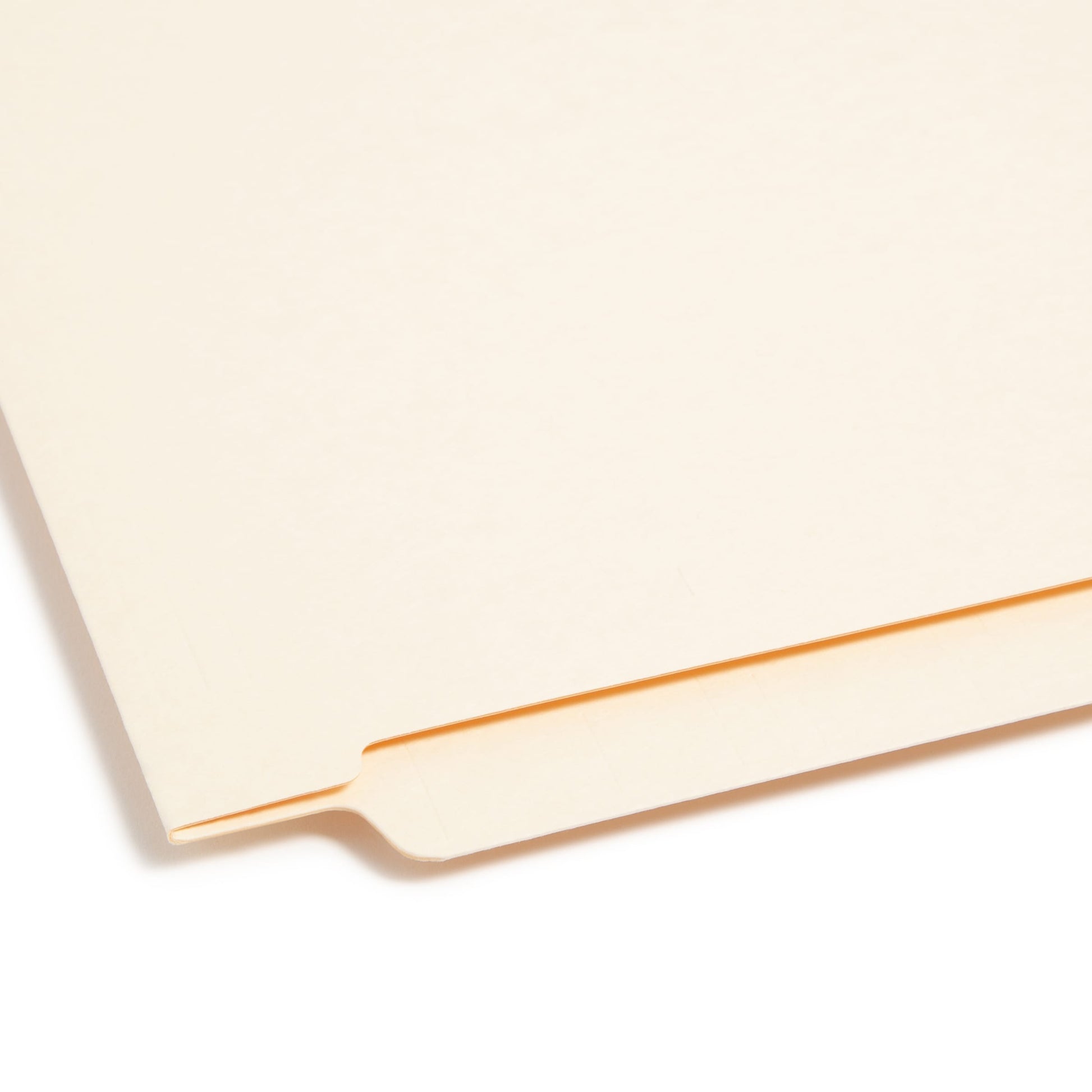 End Tab Fastener Folders with Shelf-Master® Reinforced Tab, Straight-Cut Tab, Two Fasteners, Manila Color, Letter Size, Set of 50, 086486342155