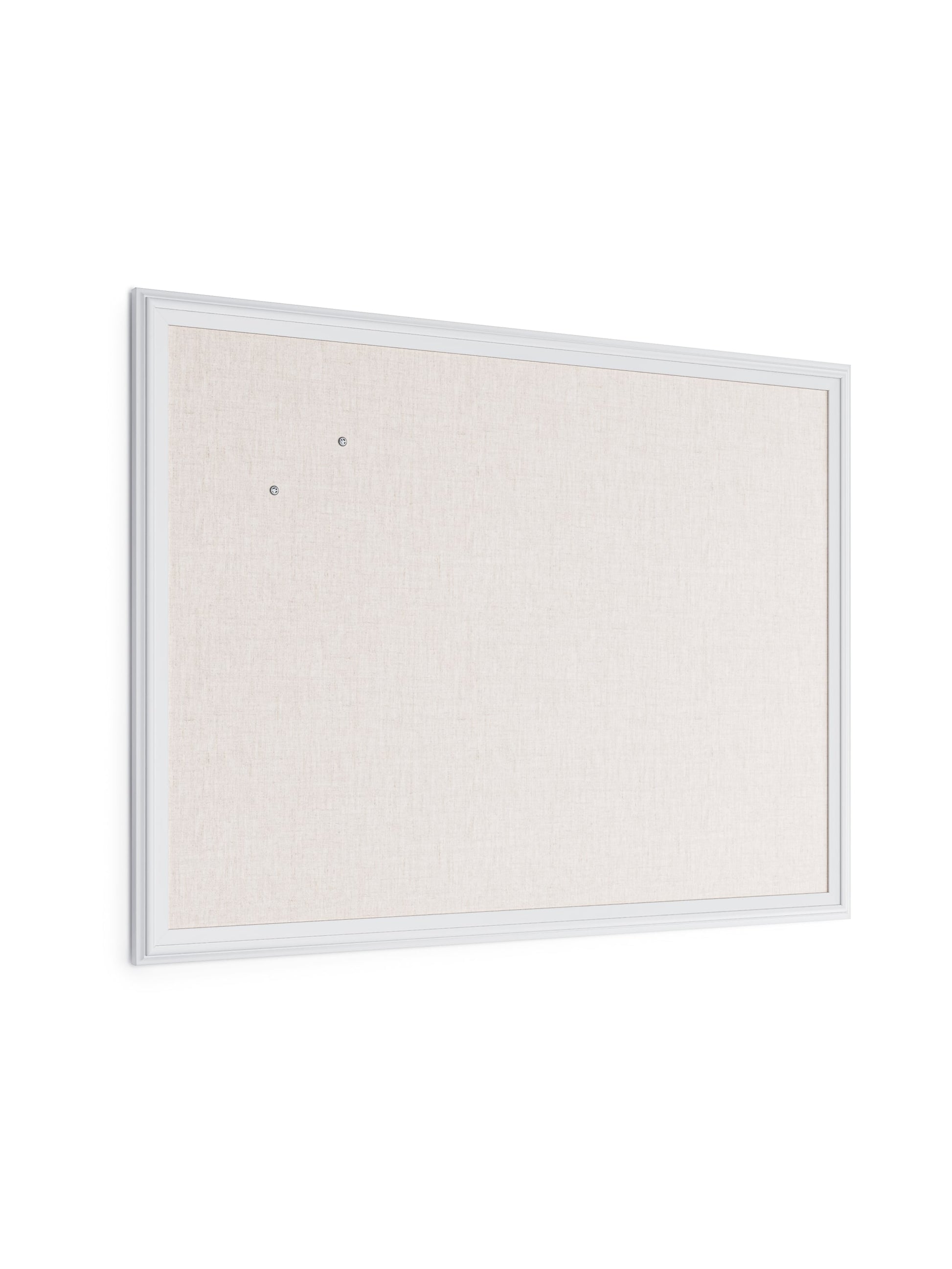 Decor Frame Linen Bulletin Board, White, Brown, 40" x 30", 3 x 2, Brown, 40" X 30" Size, Set of 1, 817894029174