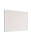 Decor Frame Linen Bulletin Board, White, Brown, 40" x 30", 3 x 2, Brown, 40" X 30" Size, Set of 1, 817894029174