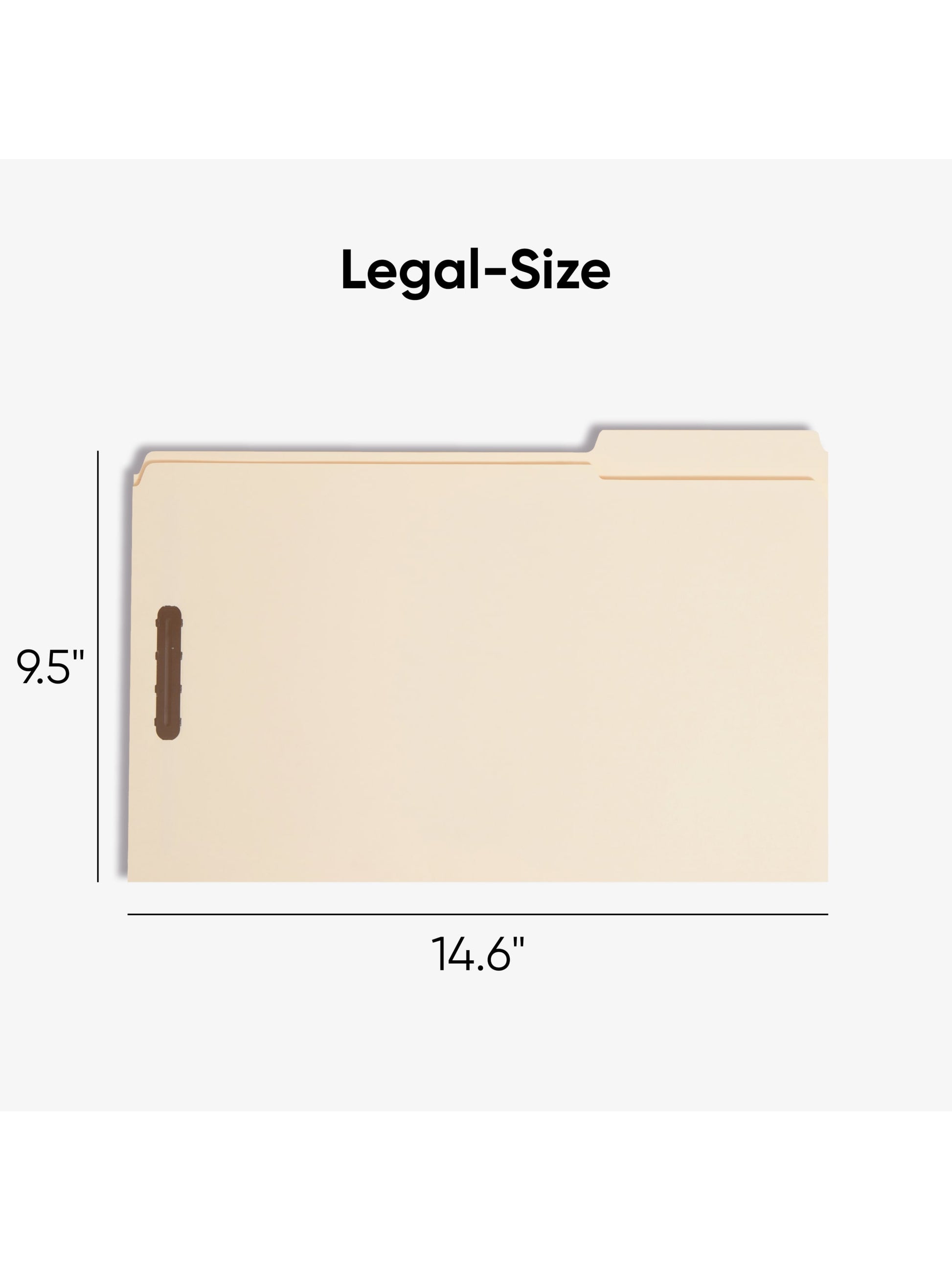 Reinforced Tab Fastener File Folders, 1/3-Cut Tab, 2 FastenersReinforced Tab Fastener File Folders, 1/3 Cut, Manila, Legal, Manila, Legal Size, Set of 50, 086486195379