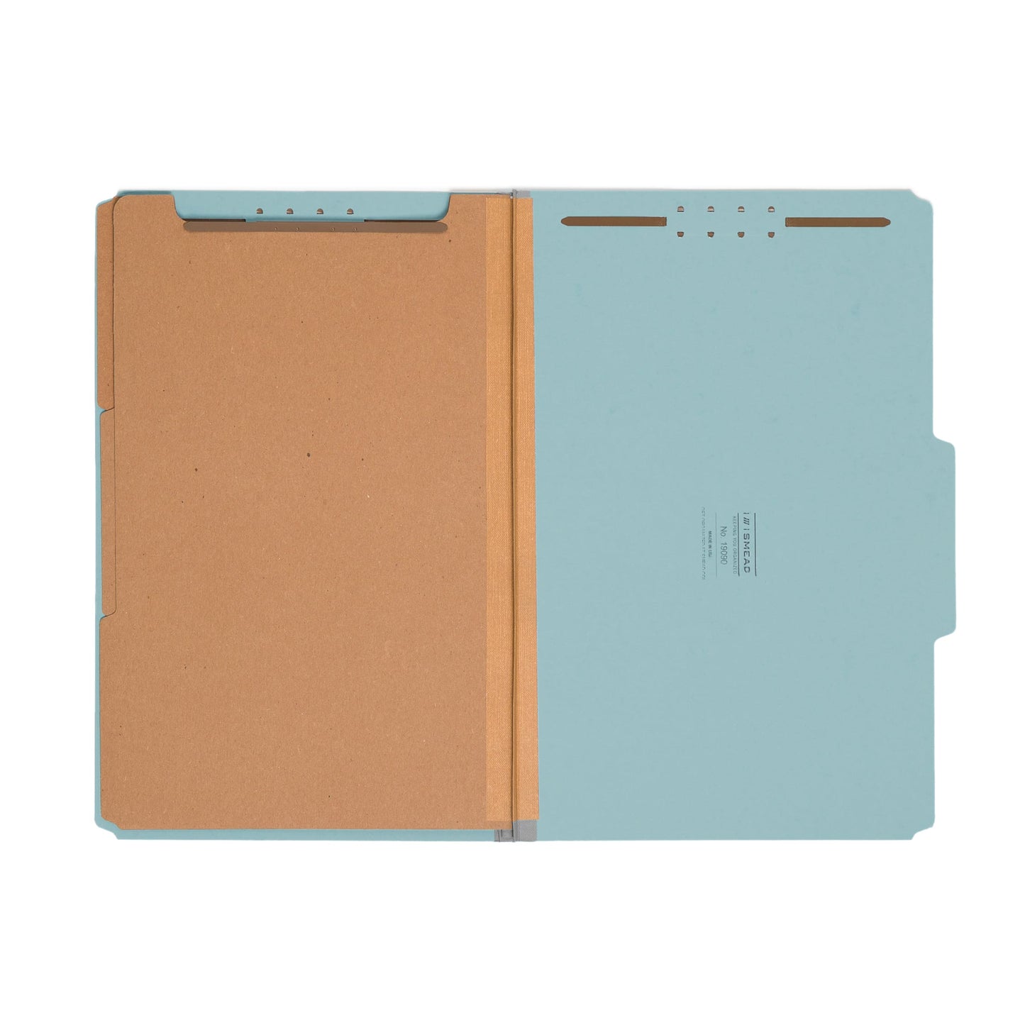 Pressboard Classification File Folders, 3 Dividers, 3 inch Expansion, Blue Color, Legal Size, Set of 10, 30086486190900