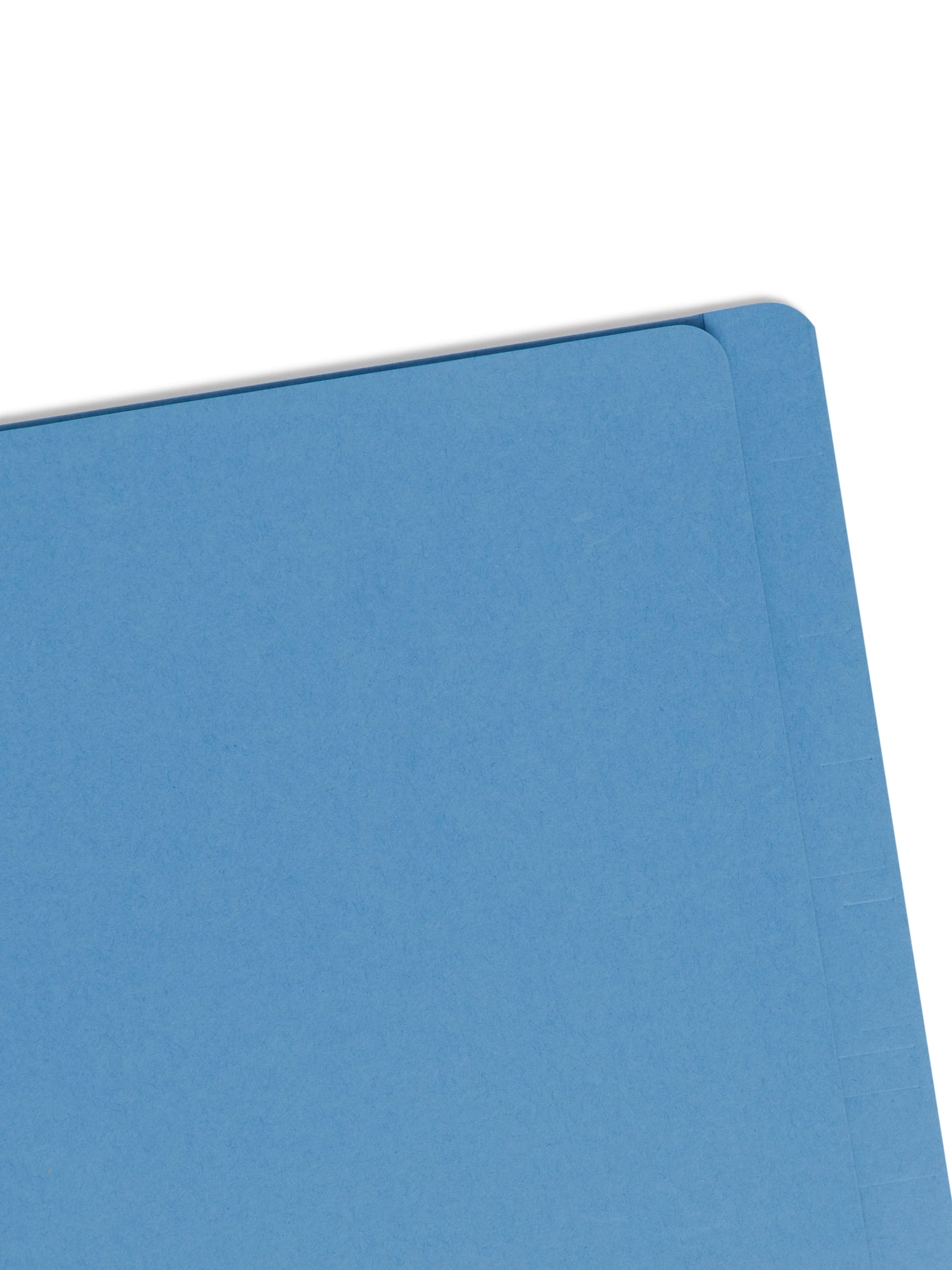 End Tab Classification File Folders, Straight-Cut Tab, 2 inch Expansion, 2 Dividers, Blue Color, Letter Size, 