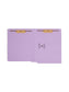 Shelf-Master® Reinforced Tab End Tab File Folders, Straight-Cut Tab, Lavender Color, Letter Size, Set of 50, 086486255400