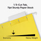 Standard Hanging File Folders with 1/5-Cut Tabs, Yellow Color, Letter Size, Set of 25, 086486640695