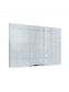 Floating Glass Non-Magnetic DE Calendar Board, White, 35" x 23", 3 x 2, White, 35" X 23" Size, Set of 1, 817894027750