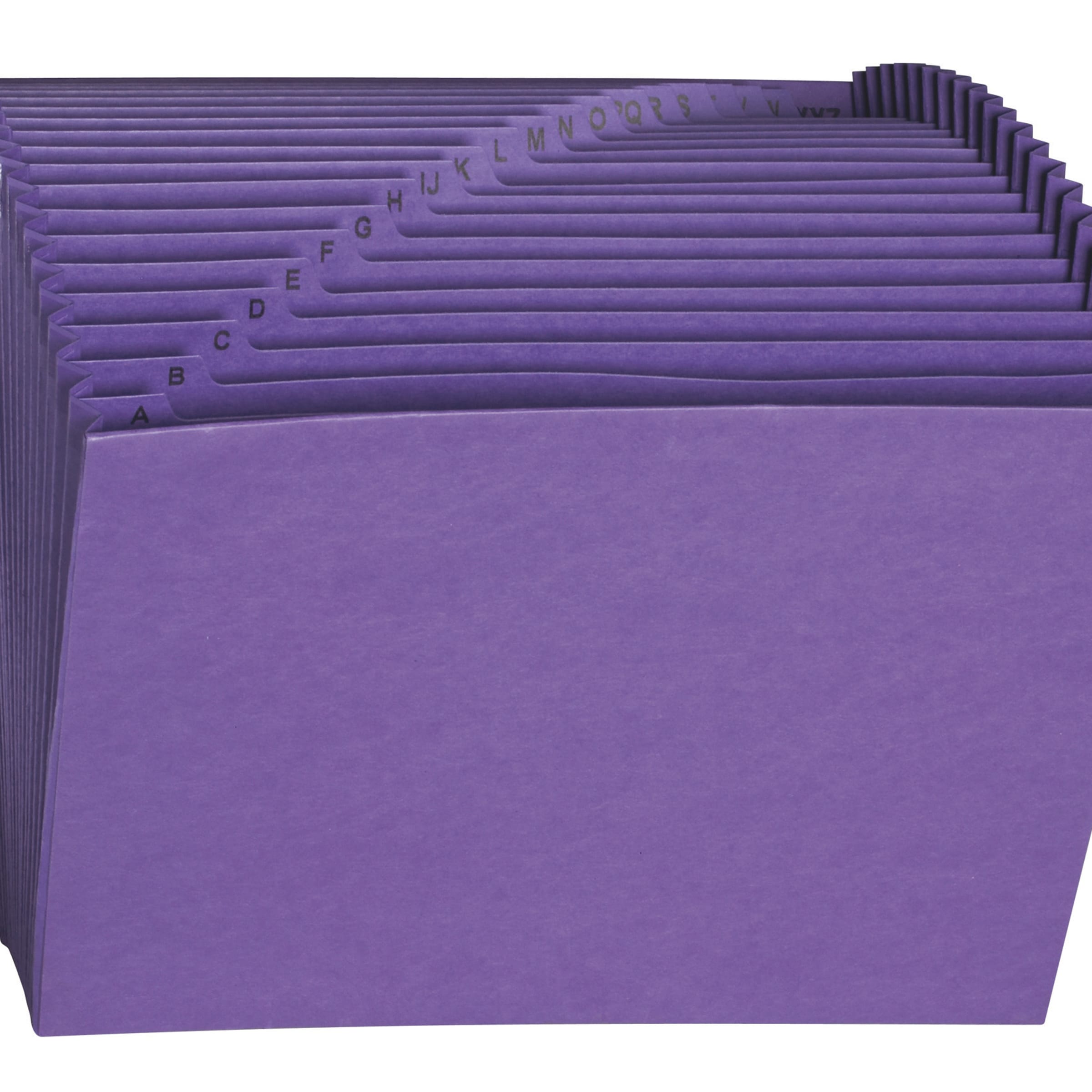 Colored Expanding Files, 21 Pockets, Alphabetic A-Z
