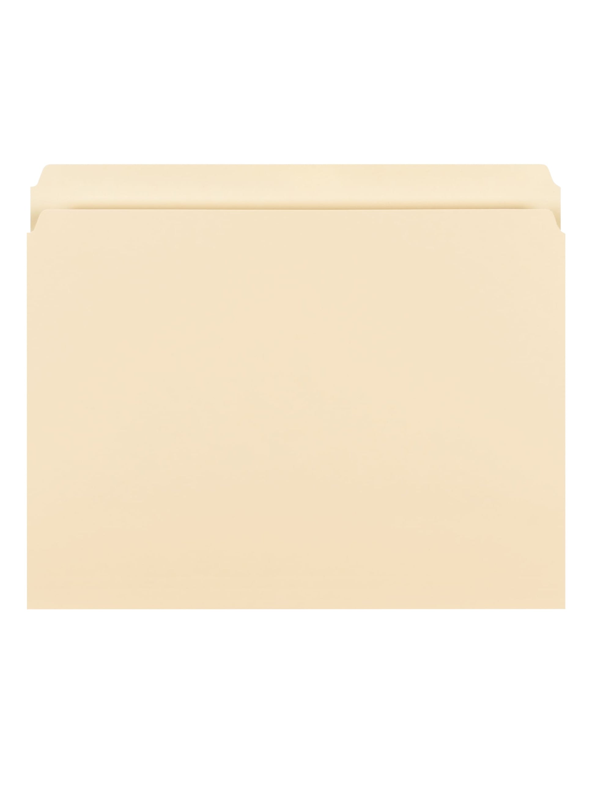 Standard File Folders, Straight-Cut Tab, Manila Color, Letter Size, Set of 100, 086486103008