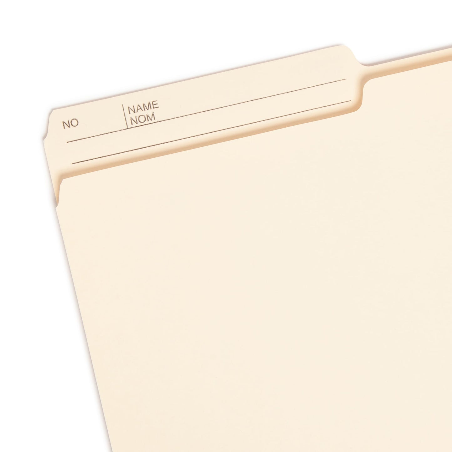 Reversible Printed Tab File Folders with Antimicrobial Product Protection, Manila Color, Letter Size, Set of 100, 086486103770
