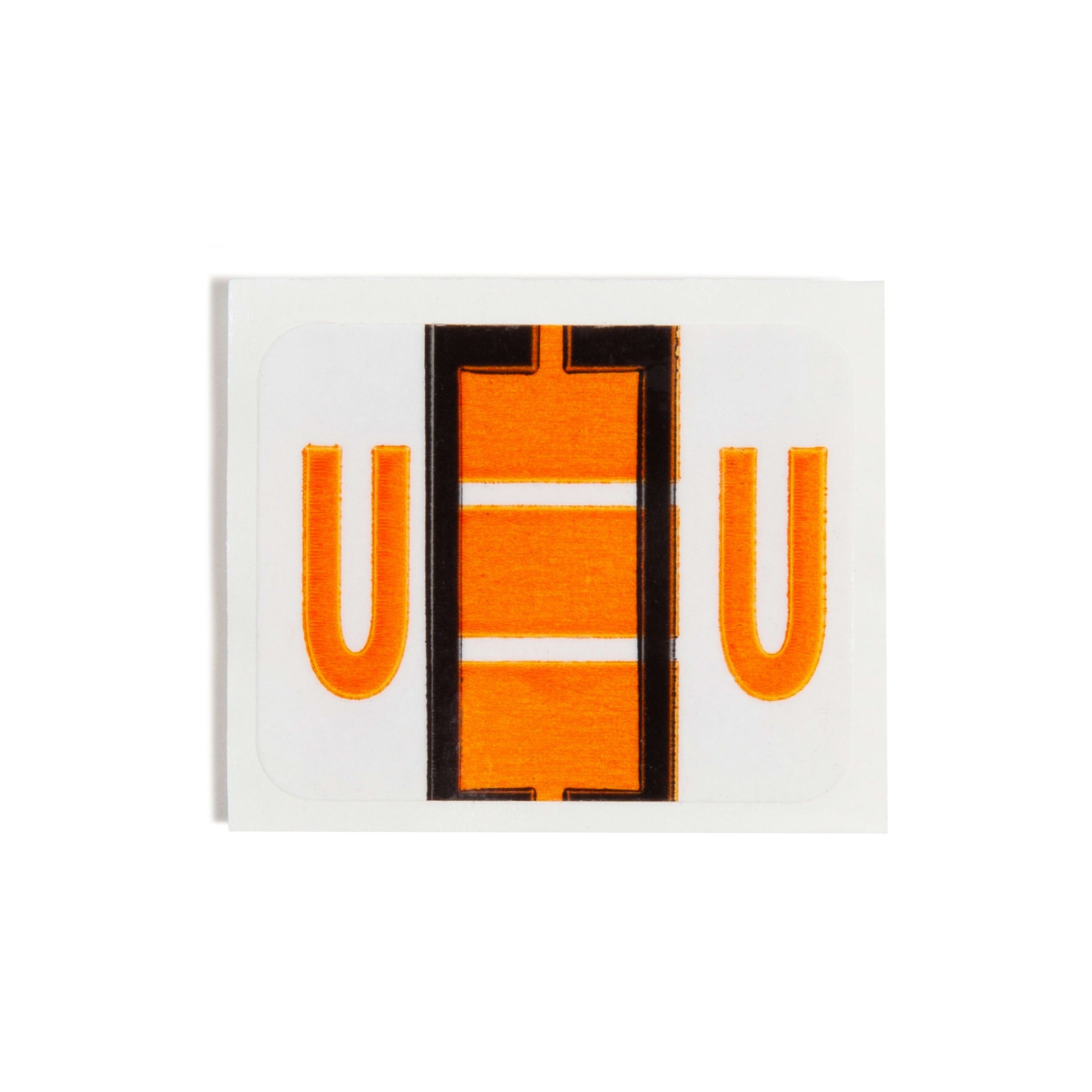 BCCR Bar Style Color-Coded Alphabetic Labels, A-Z Rolls, Light Orange Color, 1-1/4" X 1" Size, Set of 50, 086486670913