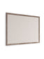 Rustic Frame Linen Bulletin Board, Brown, Beige, 47" x 35", 4 x 3, Beige, 47" X 35" Size, Set of 1, 843463148946