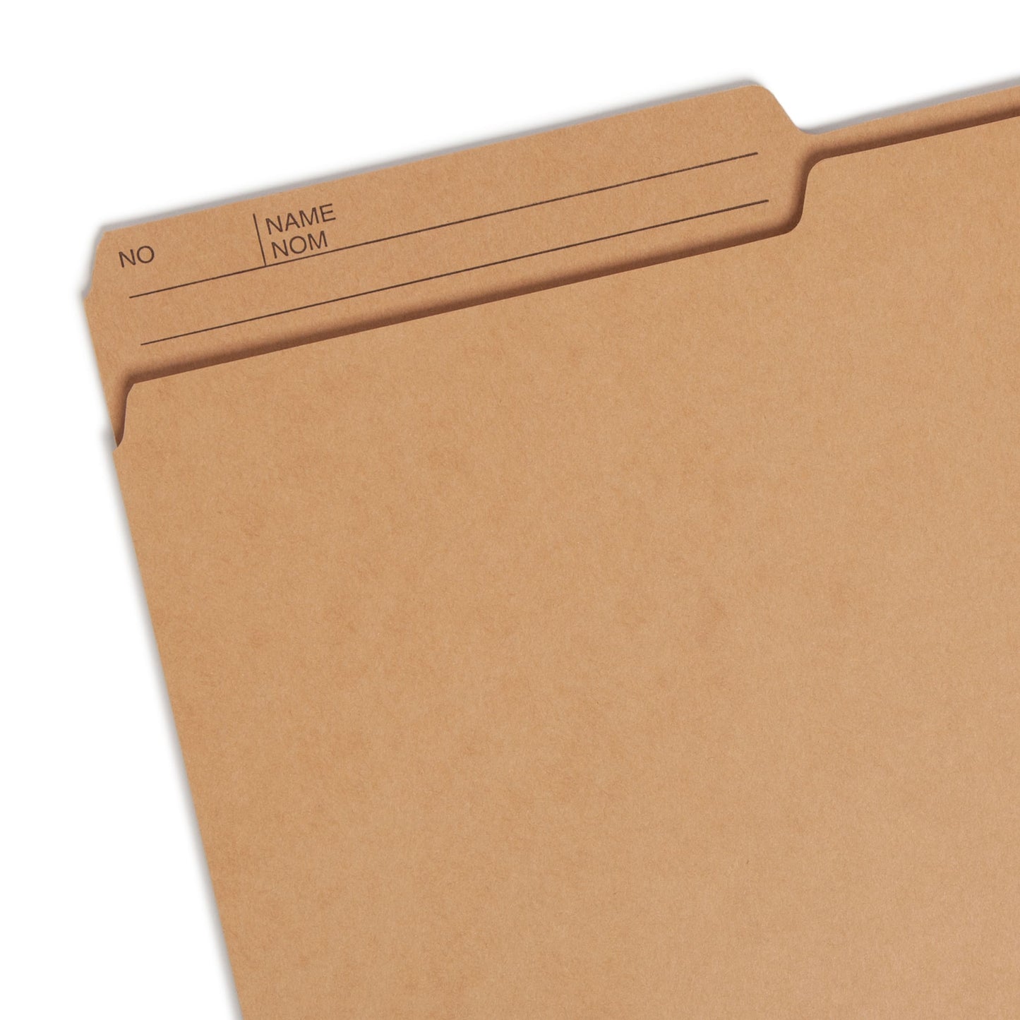 Reversible Printed Tab File Folders, 1/2-Cut Tab, 10 1/2 pt., Beige Color, Letter Size, Set of 100, 086486103404