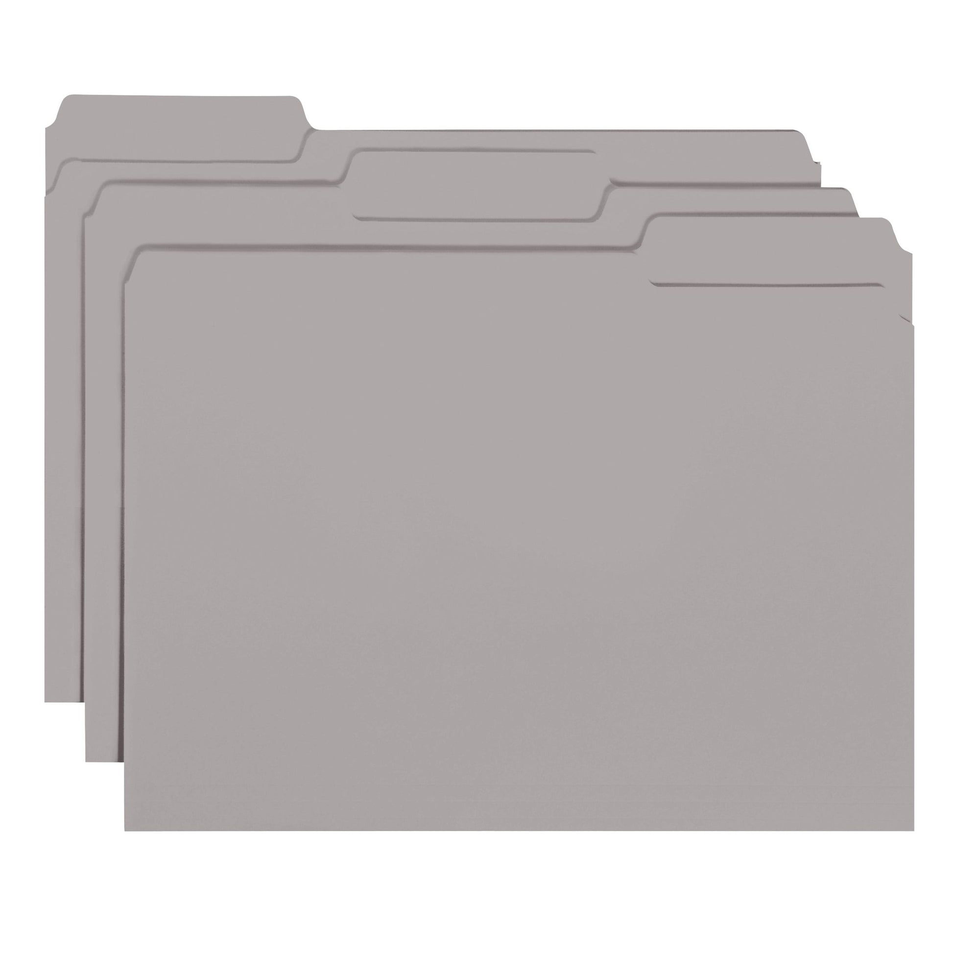 Interior File Folders, Gray Color, Letter Size, Set of 100, 086486102513