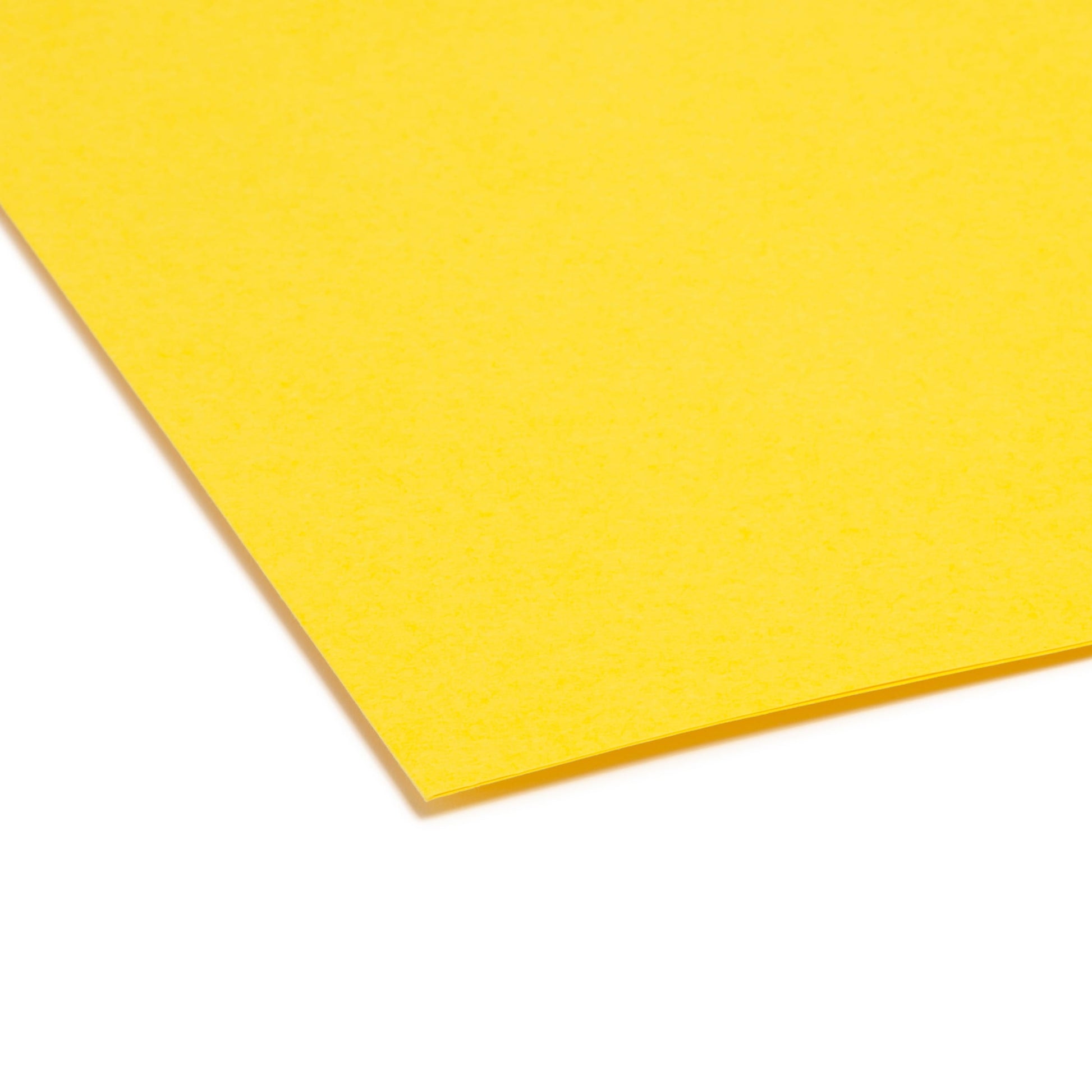 Standard File Folders, Straight-Cut Tab, Yellow Color, Letter Size, Set of 100, 086486109468