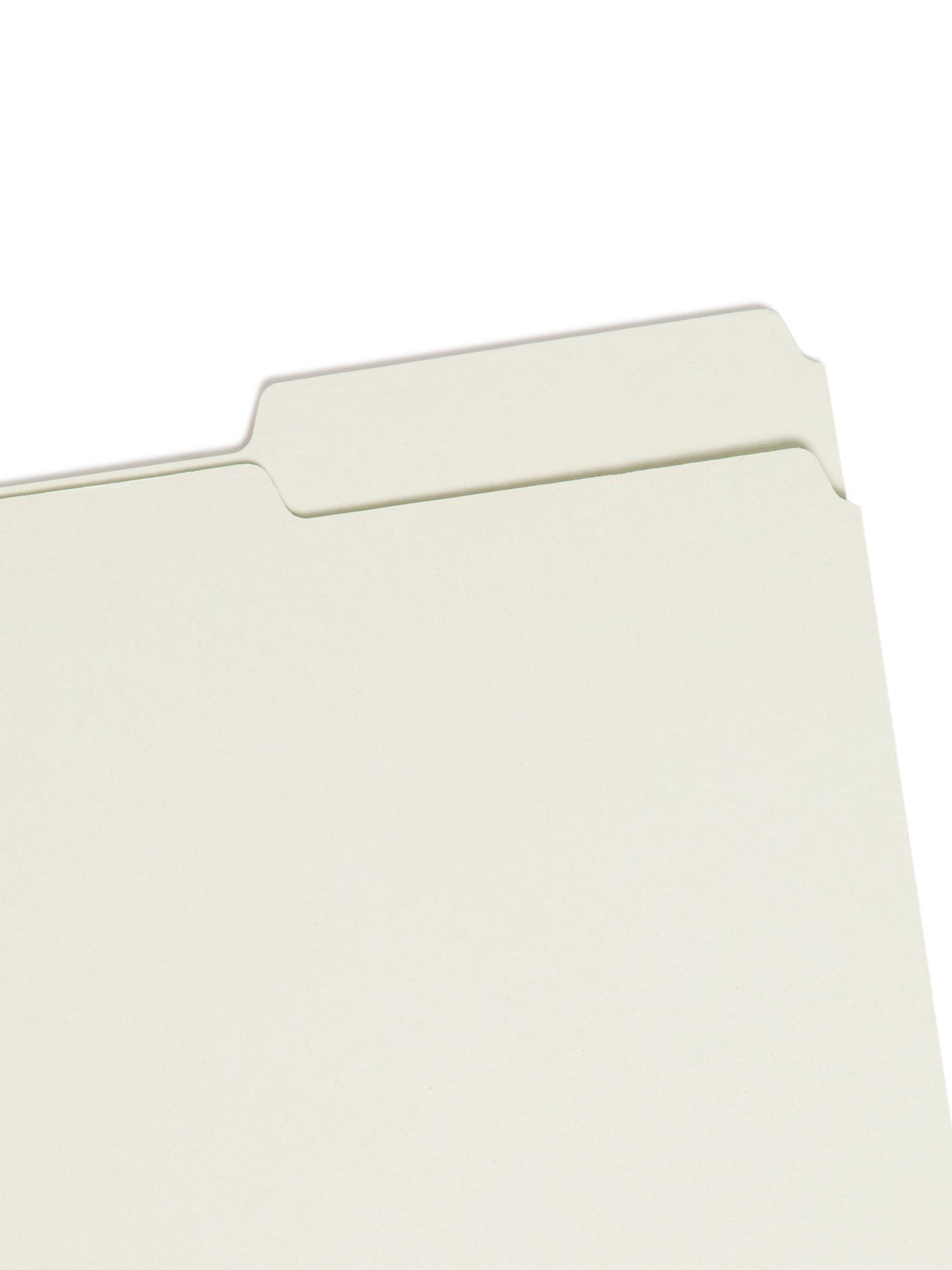 SafeSHIELD® Pressboard Fastener File Folders, 2 inch Expansion, 2/5-Cut Tab, Gray/Green Color, Letter Size, Set of 25, 086486149204