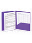 Poly Two-Pocket Folders with Fasteners, Purple Color, Letter Size, Set of 1, 086486877343