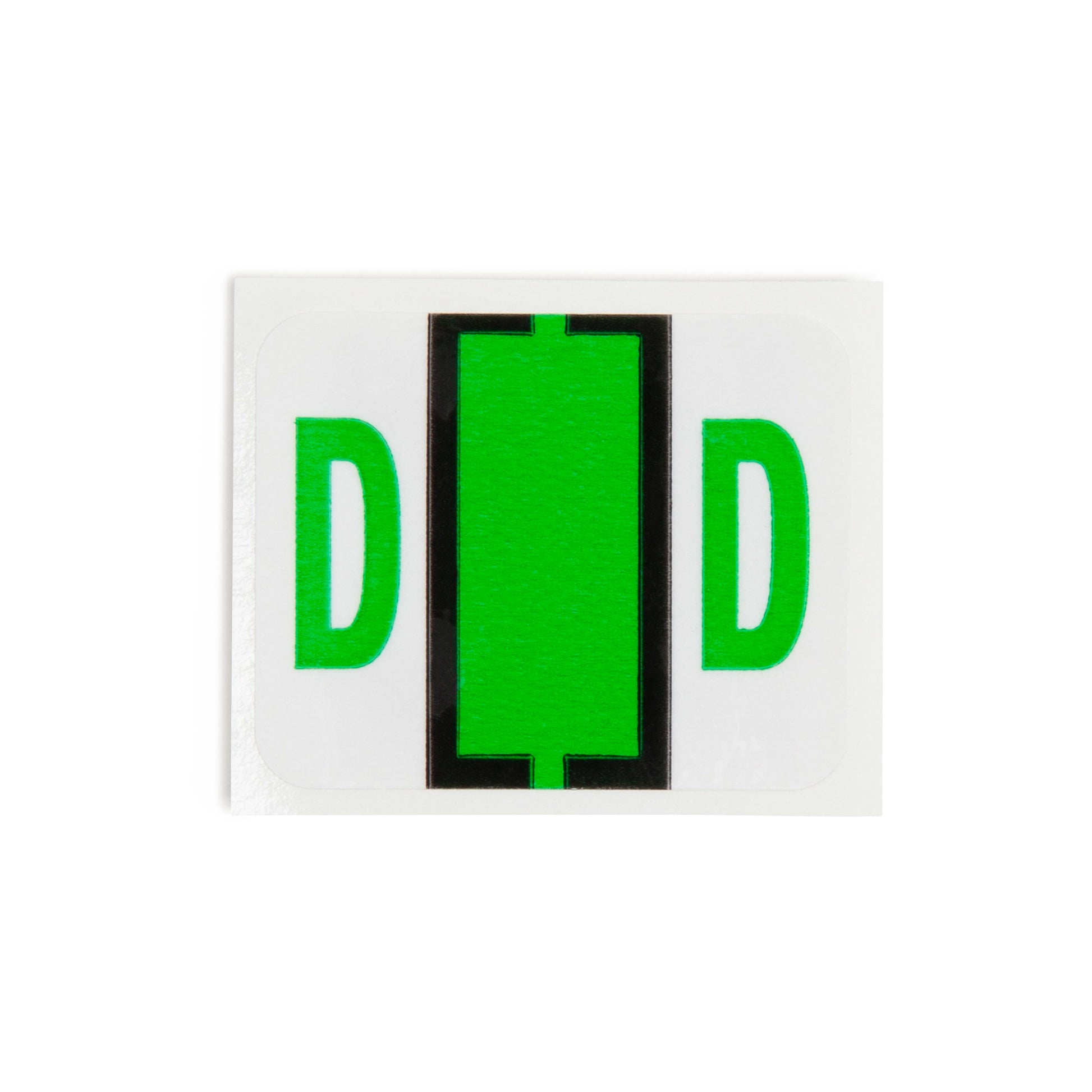 BCCR Bar Style Color-Coded Alphabetic Labels, A-Z Rolls, Light Green Color, 1-1/4" X 1" Size, Set of 50, 086486670746