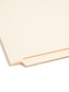 End Tab Fastener Folders with Shelf-Master® Reinforced Tab, Straight-Cut Tab, Two Fasteners, Manila Color, Letter Size, Set of 50, 086486342155