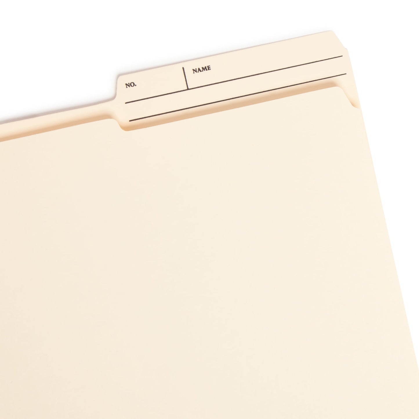 Reinforced Printed Tab File Folders, Manila Color, Letter Size, Set of 100, 086486103886