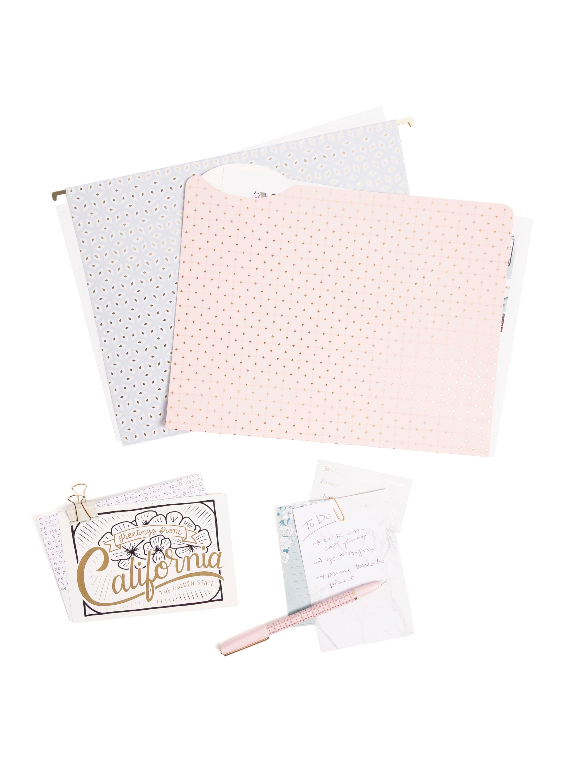 Filing Office Accessories Kit with Pen, 1/3 Cut, Assorted Colors, Assorted Colors, Set of 145, 843463148663