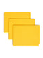 SafeSHIELD® Pressboard End Tab Classification File Folders, Straight-Cut Tab, 2 inch Expansion, 2 Divider, Yellow Color, Letter Size, Set of 10, 30086486267893
