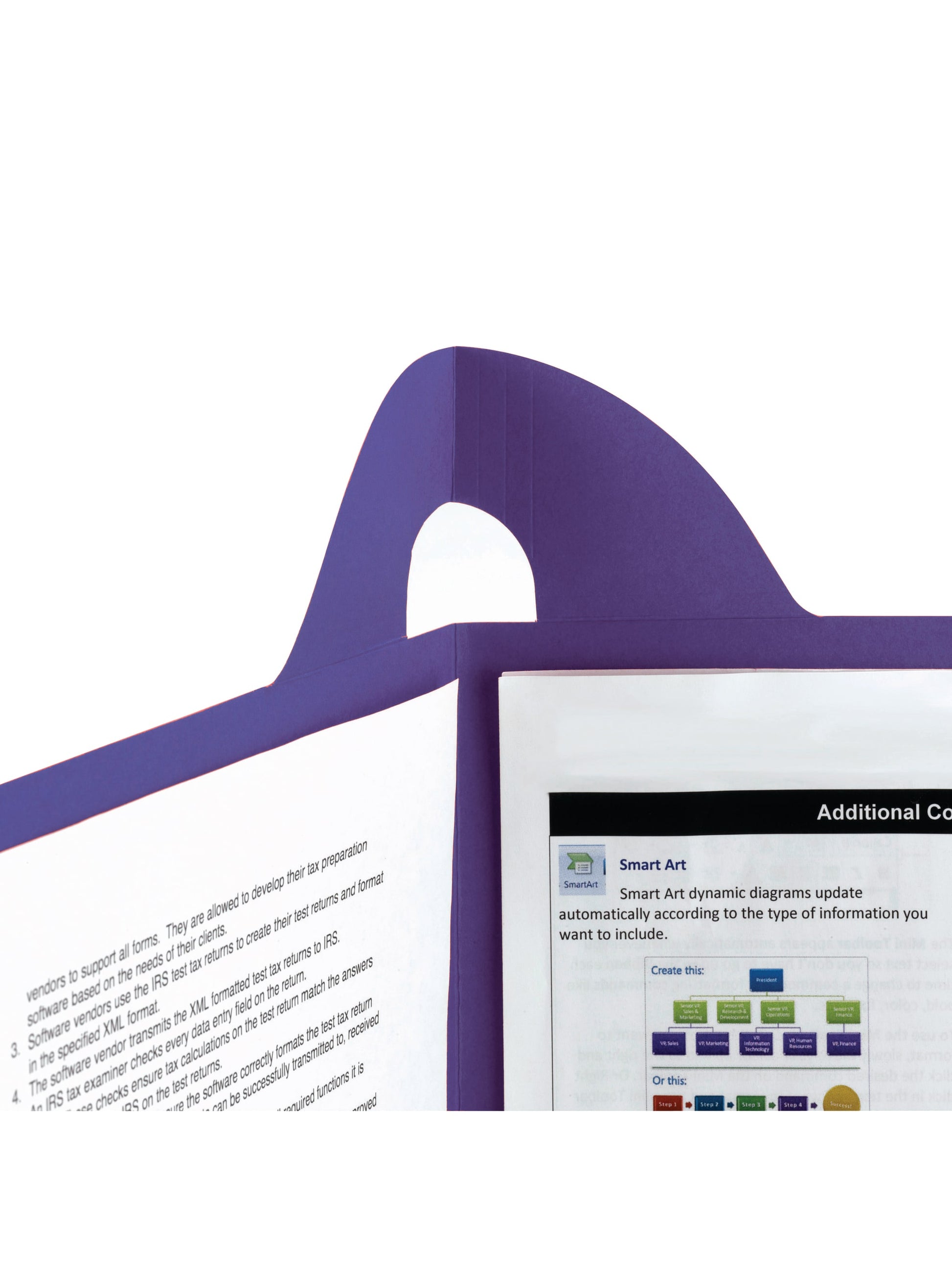 Lockit® Two-Pocket Folders, Purple Color, Letter Size, Set of 25, 30086486879430