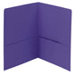 Standard Two-Pocket Folders, 2 Pockets, Purple, Letter, Purple Color, Letter Size, Set of 25, 30086486878648