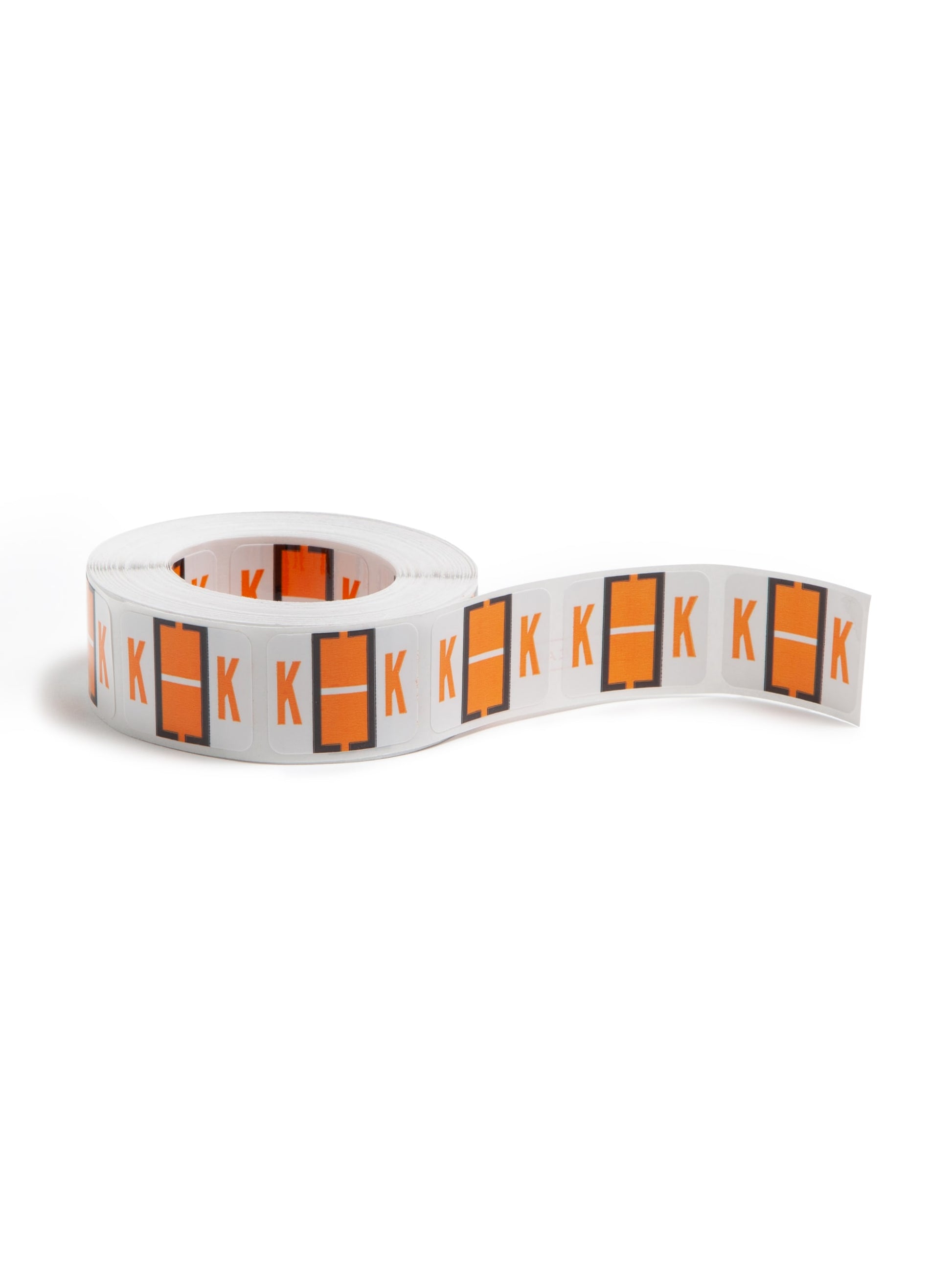 BCCR Bar Style Color-Coded Alphabetic Labels, A-Z Rolls, Light Orange Color, 1-1/4" X 1" Size, Set of 1, 086486670814