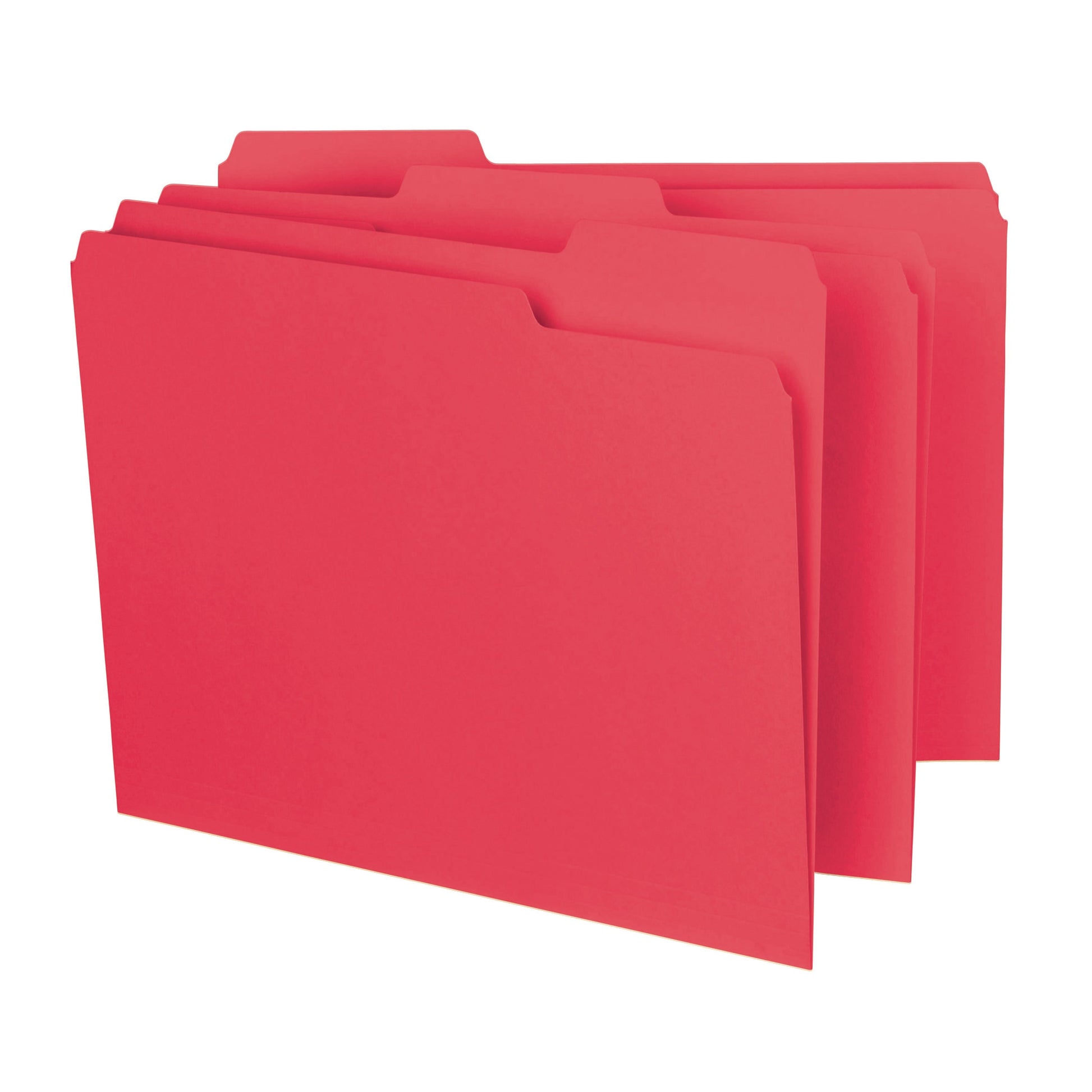Interior File Folders, Red Color, Letter Size, Set of 100, 086486102674