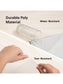 Poly Slash Jackets, 2 Pockets, Clear, Clear Color, Letter Size, Set of 10, 086486892155