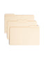 Reinforced Tab Fastener File Folders, 1/3-Cut Tab, 1 Fastener, Manila Color, Legal Size, Set of 50, 086486195348