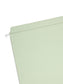 FasTab® Hanging File Folders, Straight-Cut Tab, Moss Green Color, Letter Size, Set of 20, 086486641012