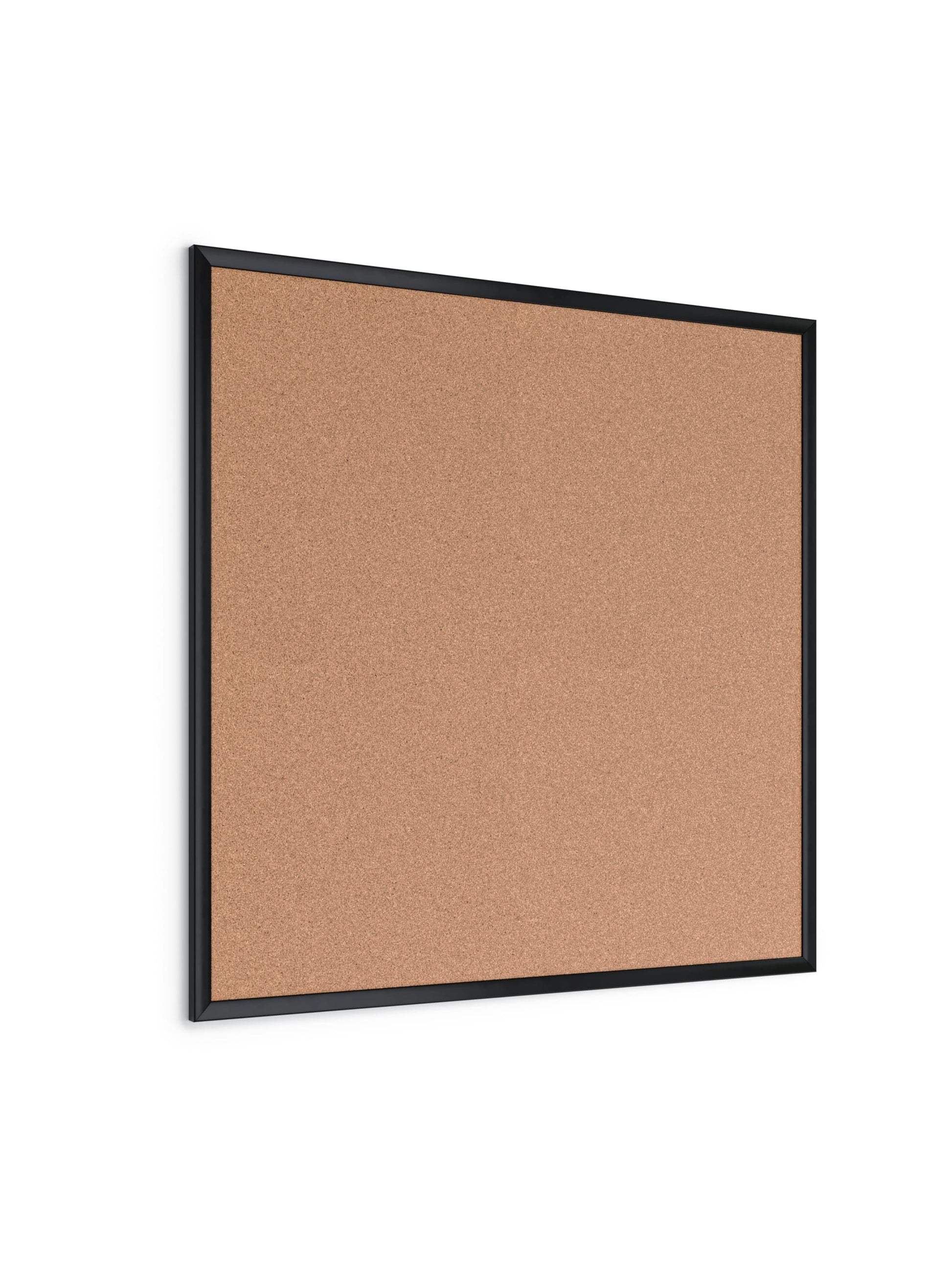Metal Frame Cork Board, Black, Brown, 35" x 35", 3 x 3, Brown, 35" X 35" Size, Set of 1, 817894028818