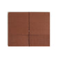 Redrope-Printed Expanding Wallets with Elastic Cord, Redrope Gusset, 3-1/2 Inch Expansion, Brown Color, Letter Size, Set of 10, 30086486713536