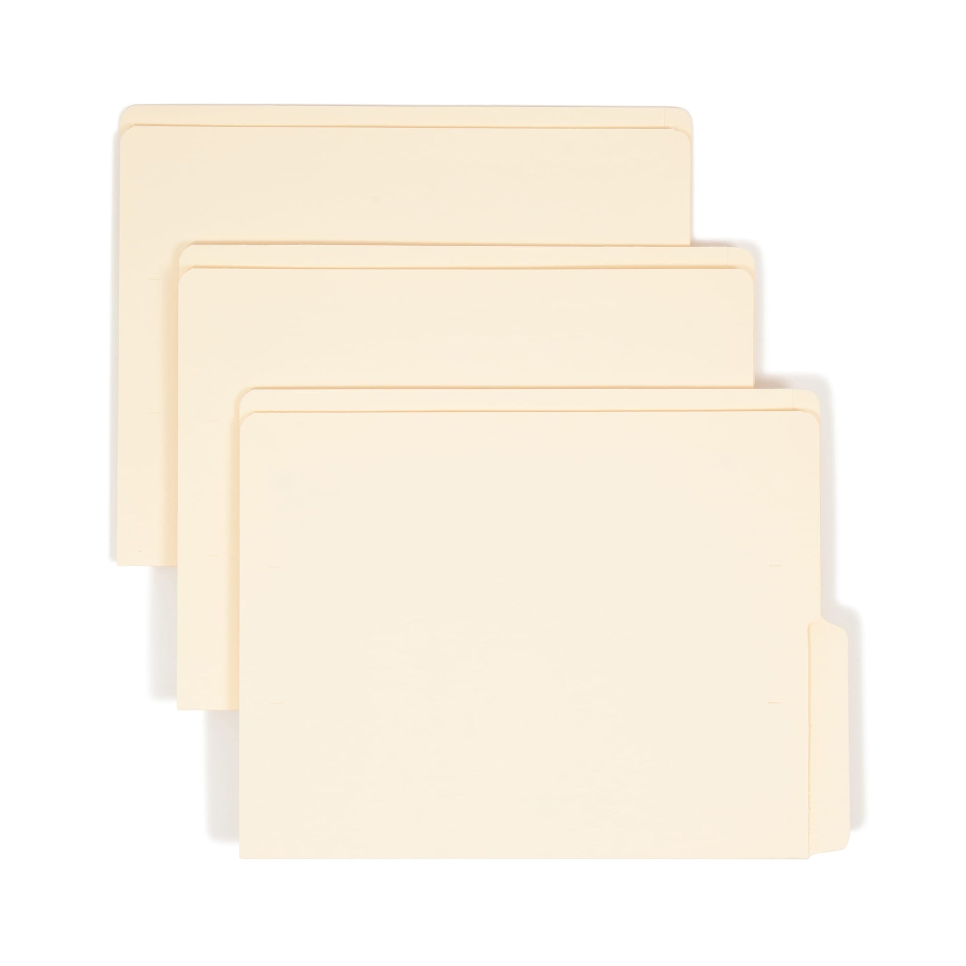 Shelf-Master® Reinforced Tab End Tab File Folders, 1/2-Cut Tab, Bottom Position, Manila Color, Letter Size, Set of 100, 086486241281