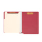 End Tab Classification File Folders, Straight-Cut Tab, 2 inch Expansion, 2 Dividers, Red Color, Letter Size, Set of 10, 30086486268388