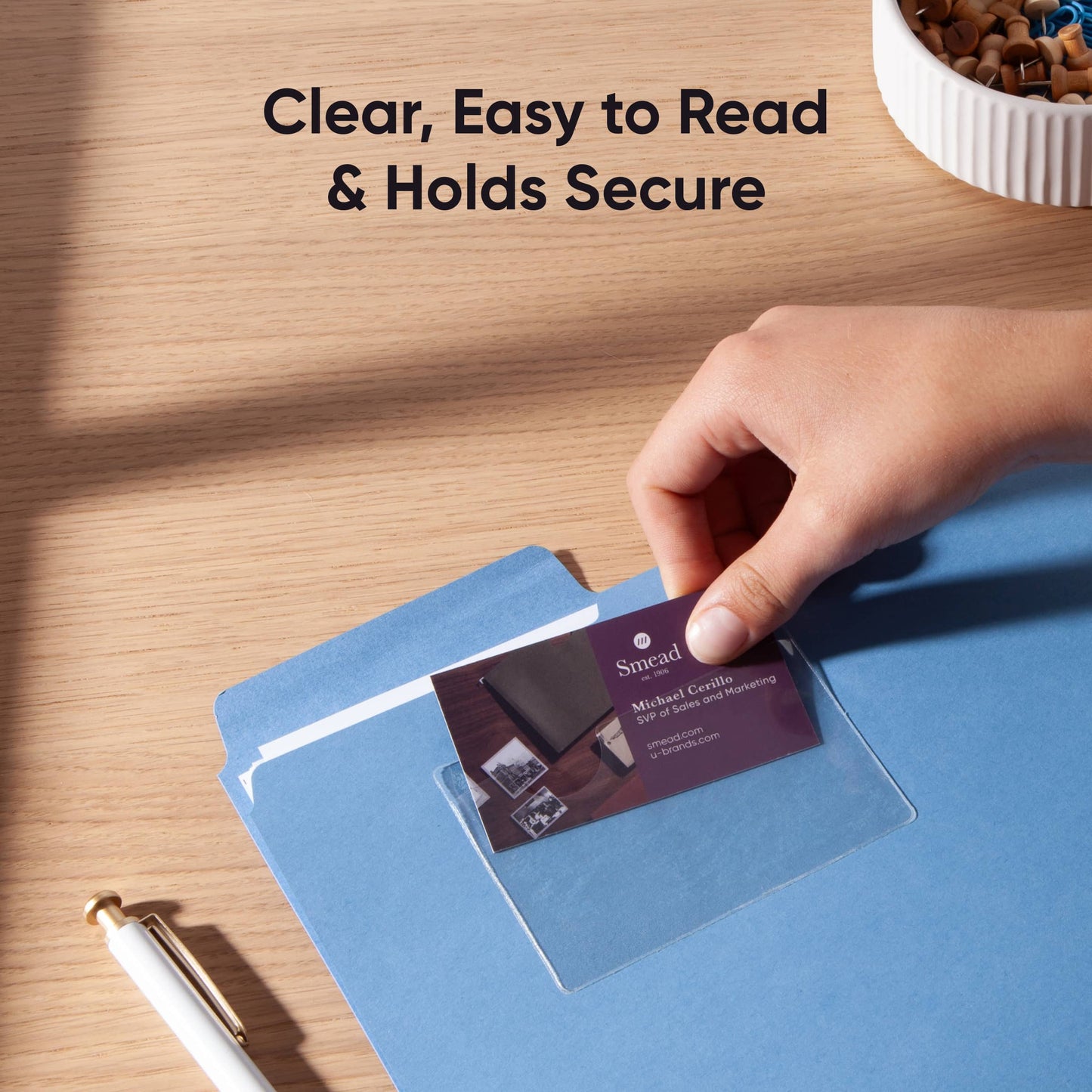 Self-Adhesive Poly Pockets, Clear Color, 2" X 3" Size, Set of 100, 086486681230