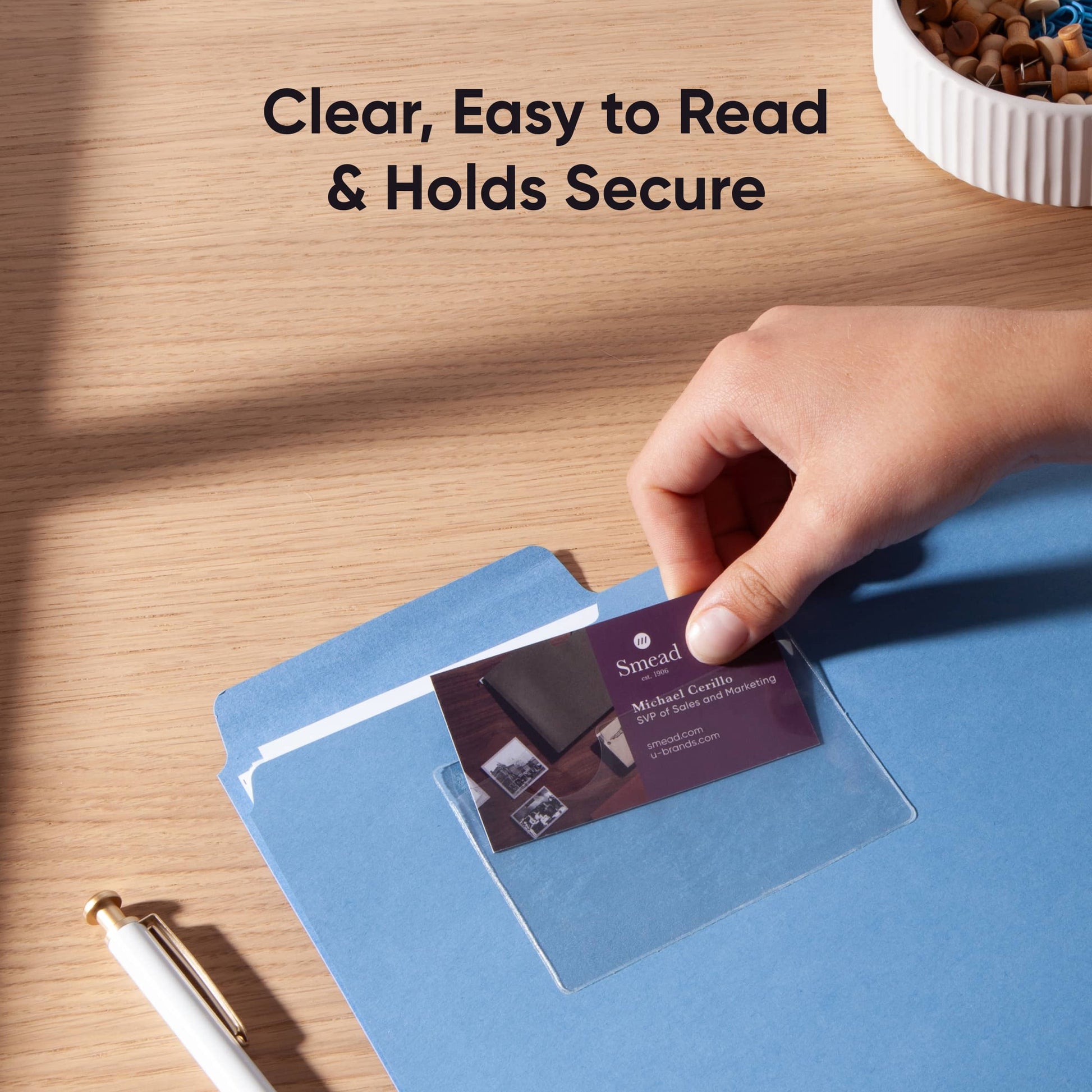 Self-Adhesive Poly Pockets, Clear Color, 2" X 3" Size, Set of 100, 086486681230