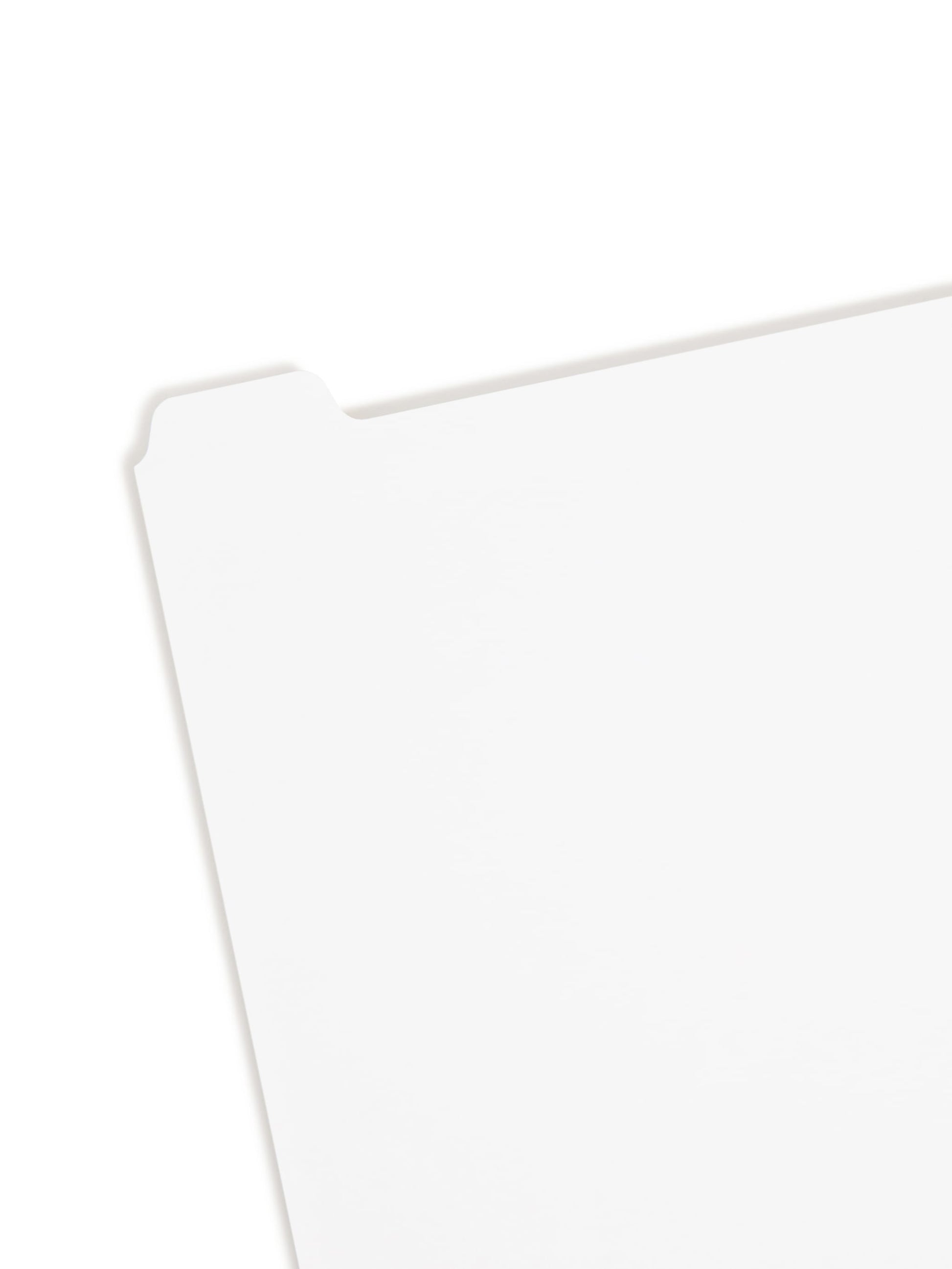 Three-Ring Binder Index Dividers, 8 Sets of 5 Dividers Each, 1/8-Cut Tabs, White Color, Letter Size, Set of 0, 30086486894181