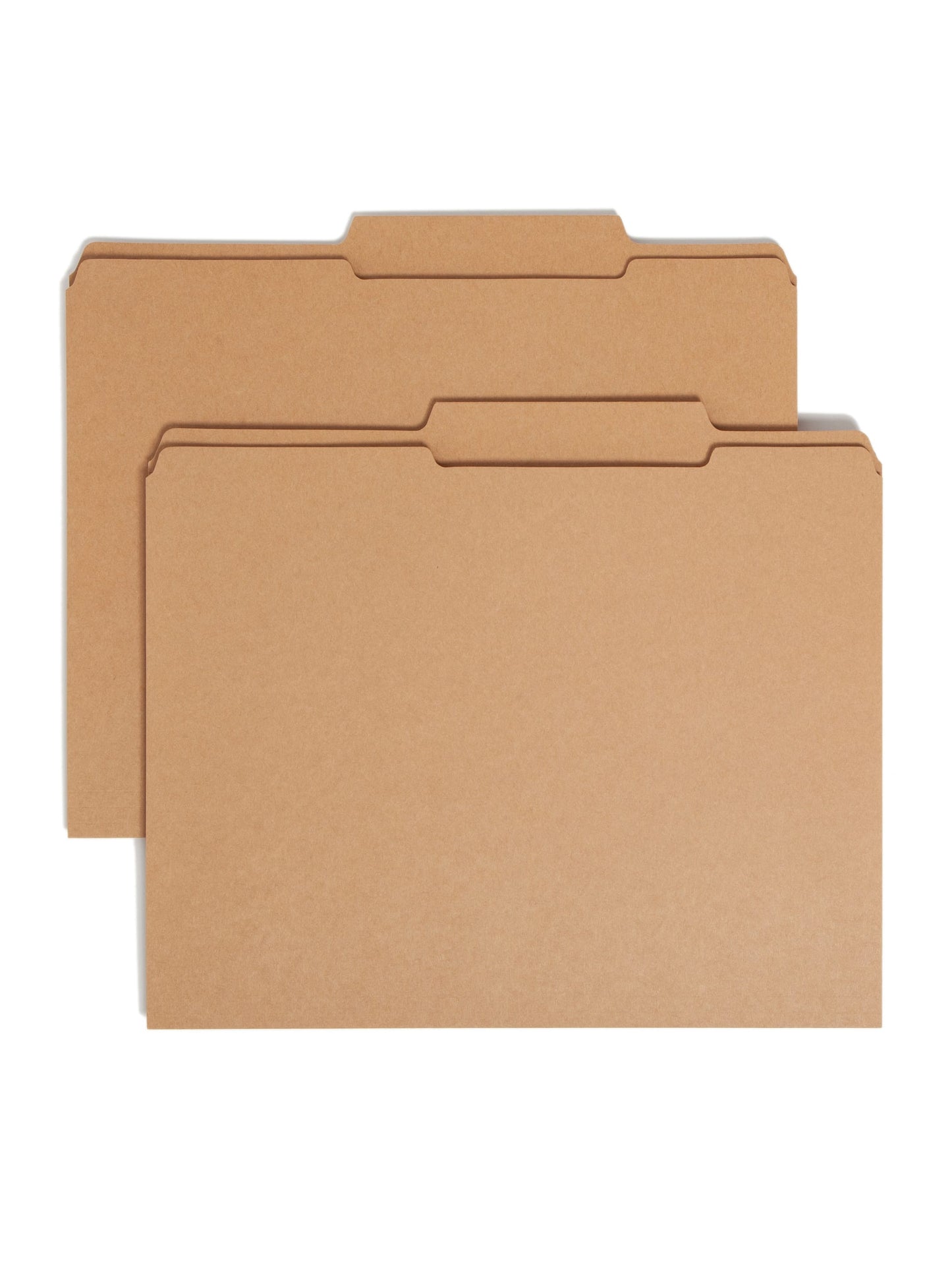 Reinforced Tab File Folders, 2/5-Cut Right of Center Tab, Kraft Color, Letter Size, Set of 100, 086486107761