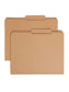 Reinforced Tab File Folders, 2/5-Cut Right of Center Tab, Kraft Color, Letter Size, Set of 100, 086486107761