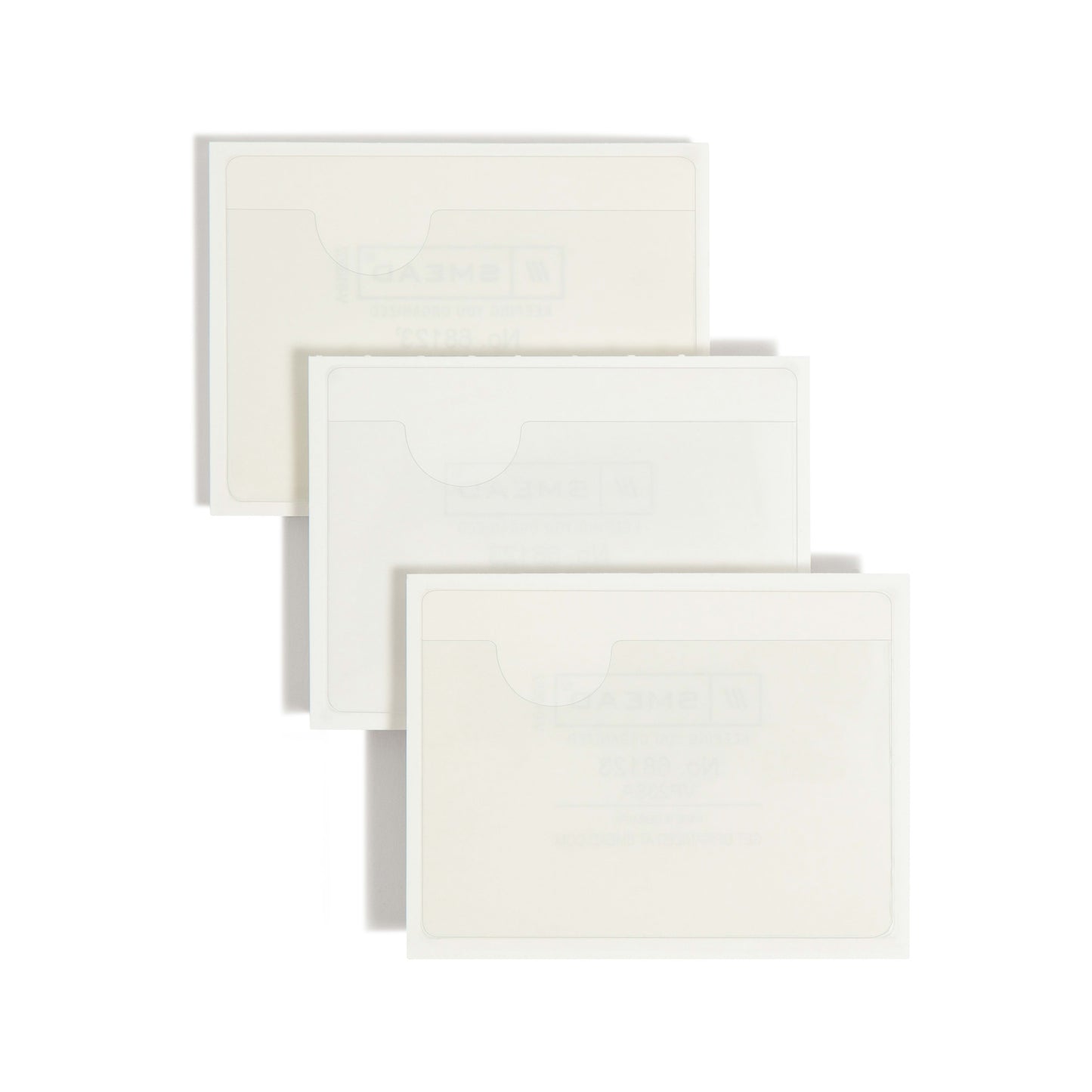 Self-Adhesive Poly Pockets, Clear Color, 2" X 3" Size, Set of 100, 086486681230