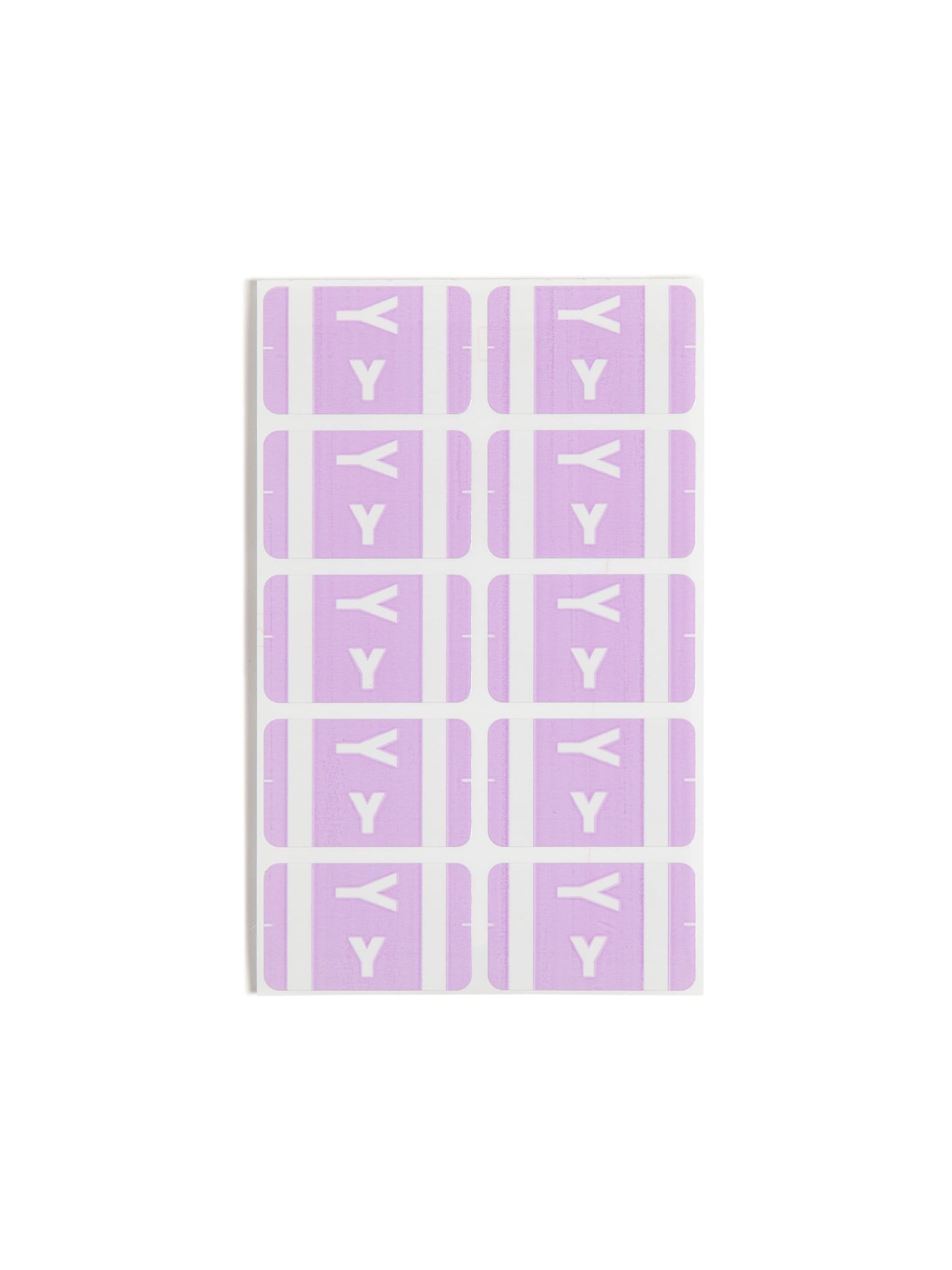 AlphaZ® ACCS Color Coded Alphabetic Labels - Sheets, Lavender Color, 1" X 1-5/8" Size, Set of 100, 086486671958