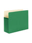 File Pockets, 5-1/4 inch Expansion, Straight-Cut Tab, Green Color, Letter Size, Set of 0, 30086486732360