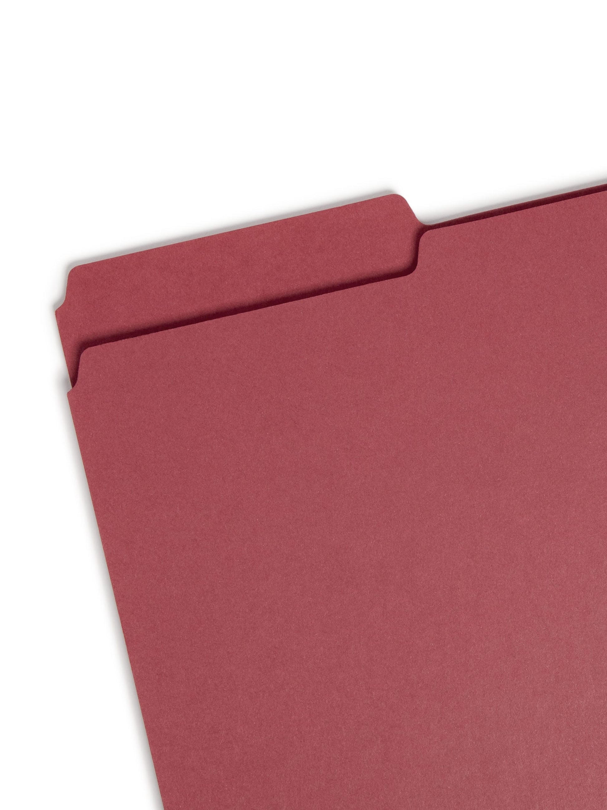 SafeSHIELD® Pressboard Fastener File Folders, 2 inch Expansion, 1/3-Cut Tab, Bright Red Color, Legal Size, Set of 25, 086486199360